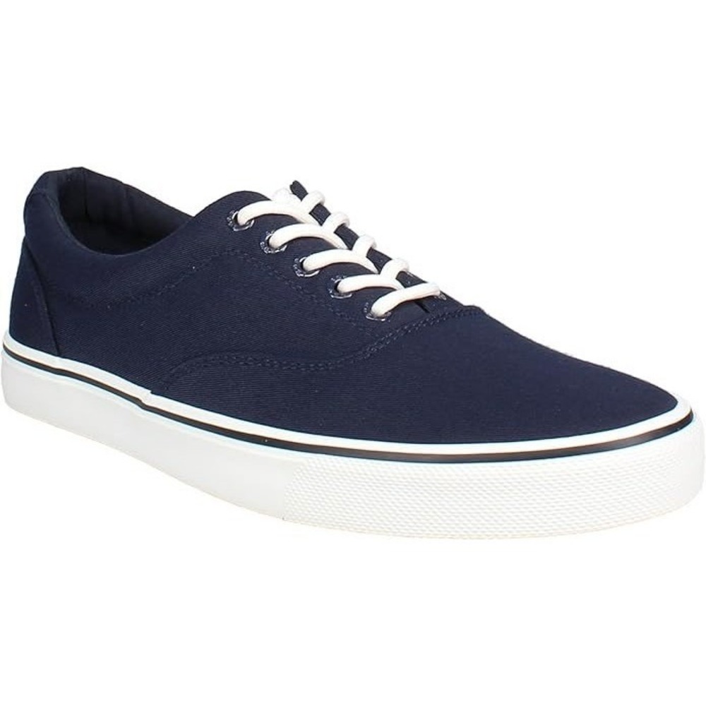 IZOD Rangley Mens Navy Blue Canvas Memory Foam Lace Up Sneakers Size 9.5 NEW - Picture 3 of 6